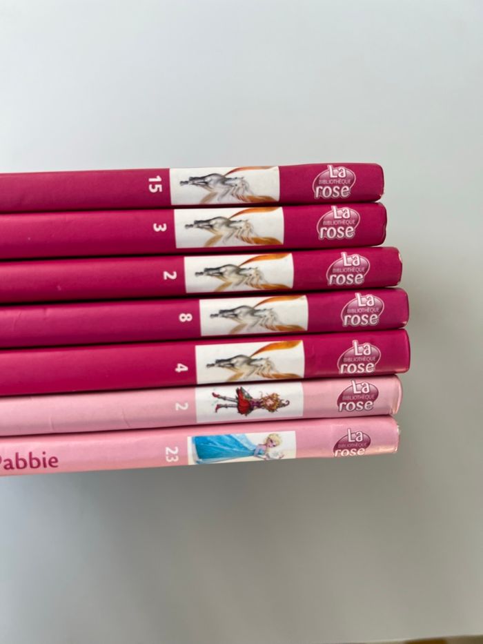 7 livres Belle&Sara bibliothèque Rose