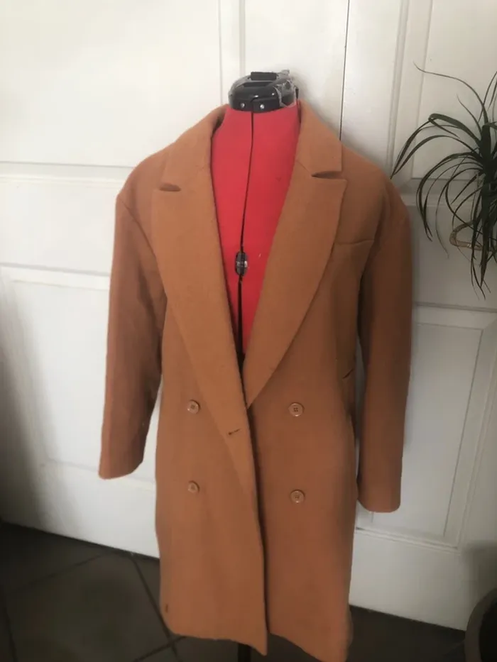 Manteau long couleur camel T36 femme 🧥 - photo numéro 2