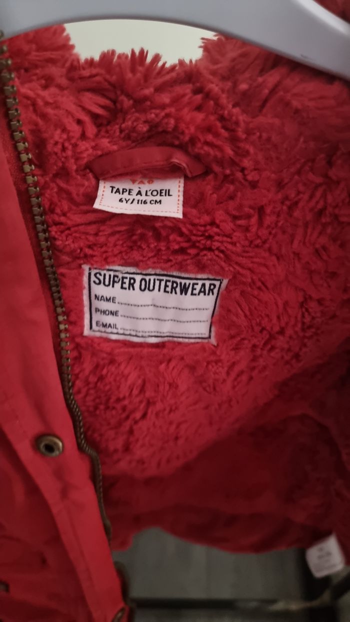 Manteau fille rouge TAO - photo numéro 5