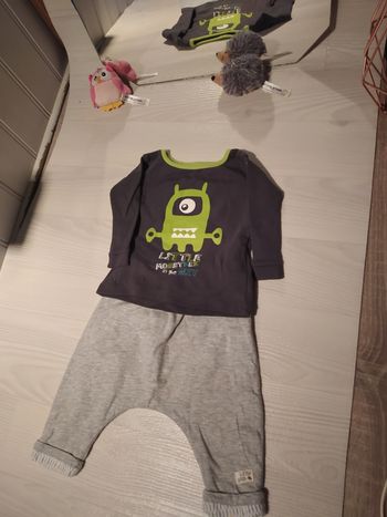 Pantalon 3 mois orchestra plus polo longue manche