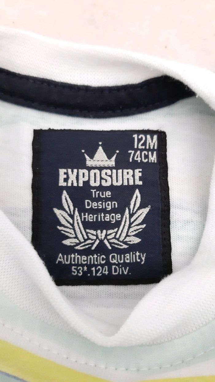 Salopette short + t-shirt manche courte garçon - photo numéro 5