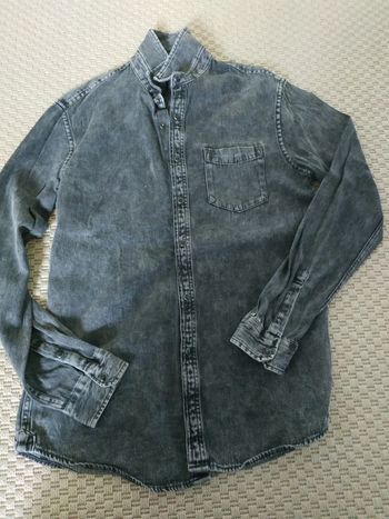 Chemise jean grise