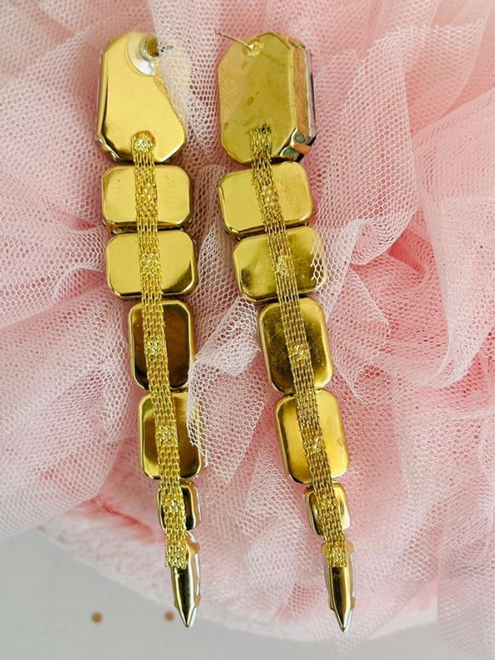 Boucles d’oreilles pendantes strass - photo numéro 5