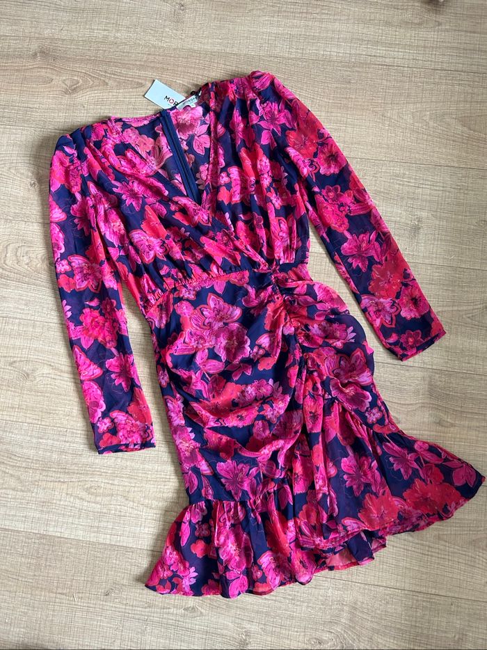 Robe fleurie neuve à manches longues Morgan taille 34 (valeur 80€) - photo numéro 7
