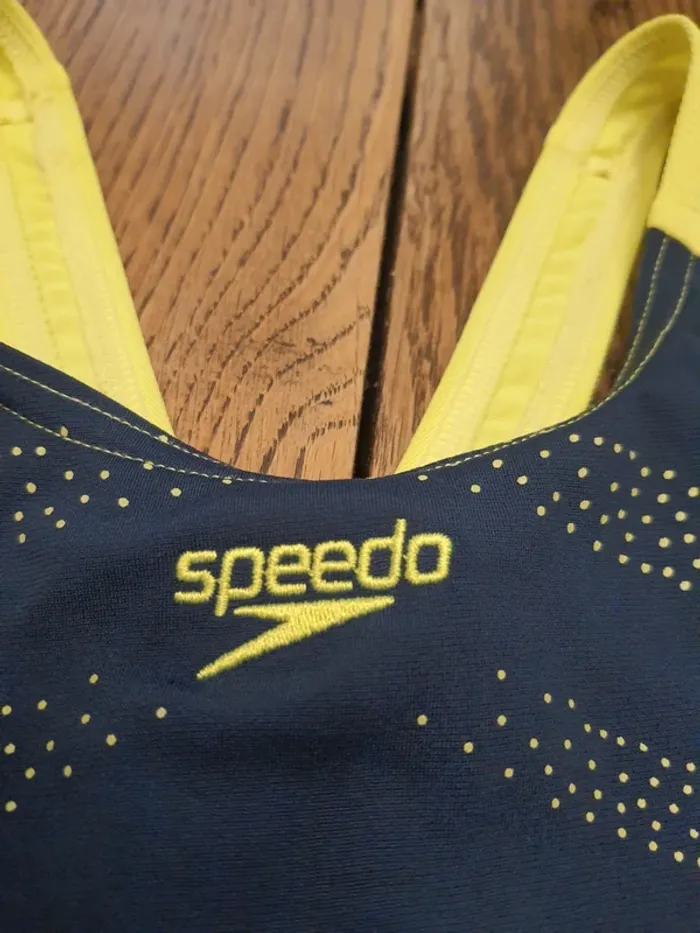Maillot de bain Speedo marine/jaune fr 12ans - photo numéro 9