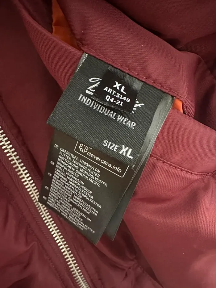 Veste bomber Brandit XL homme – Bordeaux Idéal hiver - photo numéro 4