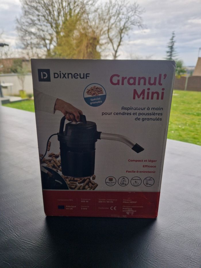 Aspirateur pour cendres et poussières de Granulés