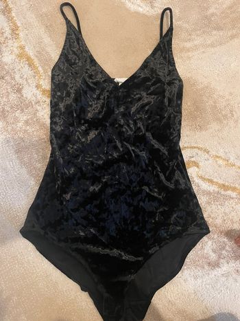 Bodies en velours noir H&M