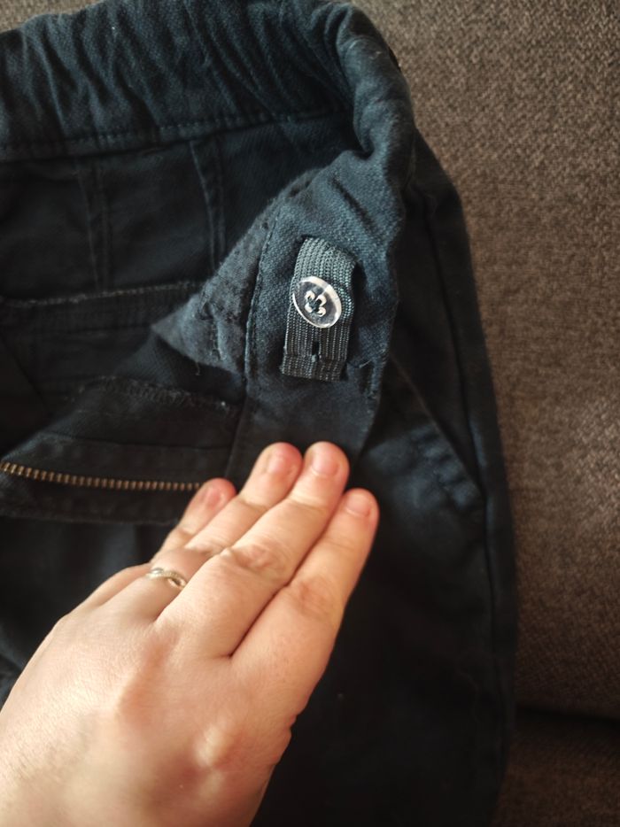 Pantalon marine chino avec ourlet taille 10 ans - photo numéro 6