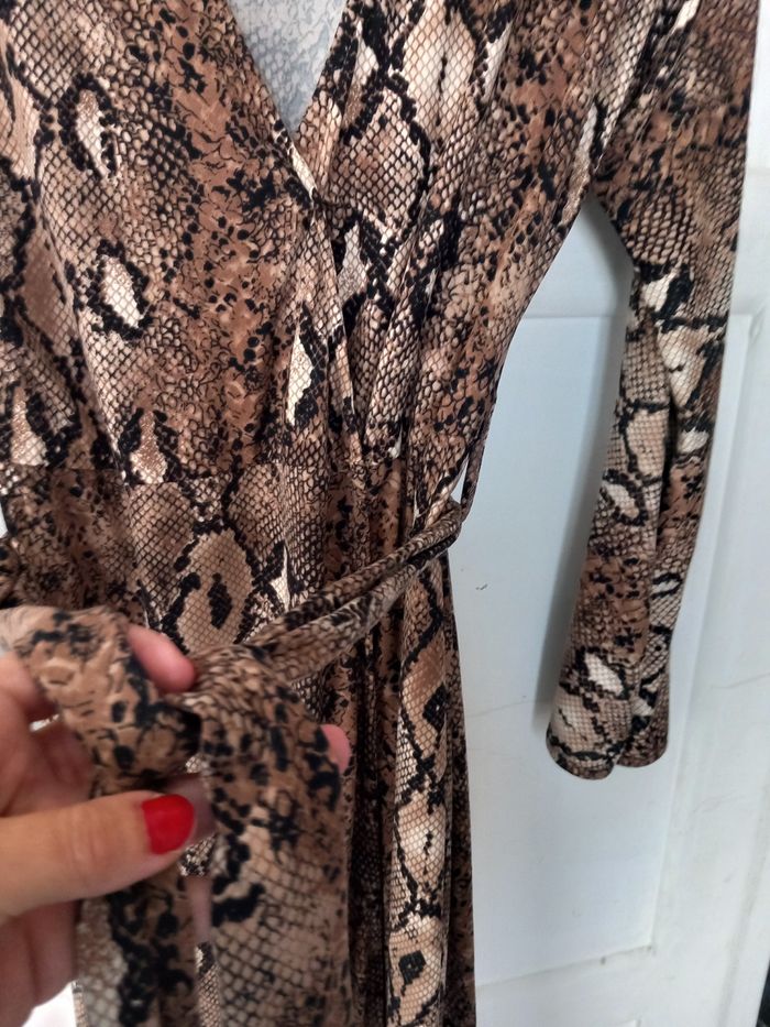 Robe manches longue léopard maron taille 36/38 - photo numéro 8