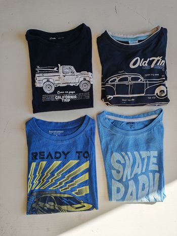 Lot de 4 t-shirts garçon, taille 8 ans 