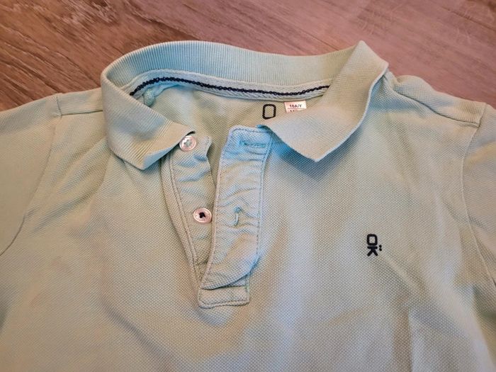 Polo turquoise MC Okaidi 10 ans - photo numéro 2