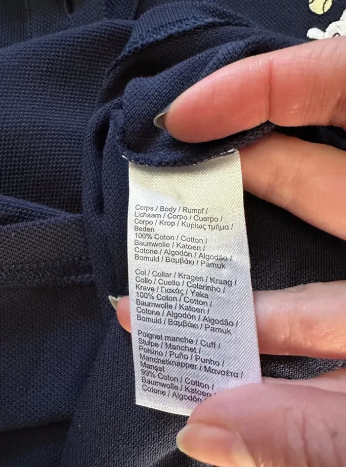 Polo Lacoste bleu collection limitée Disney bleu taille 36 - photo numéro 6