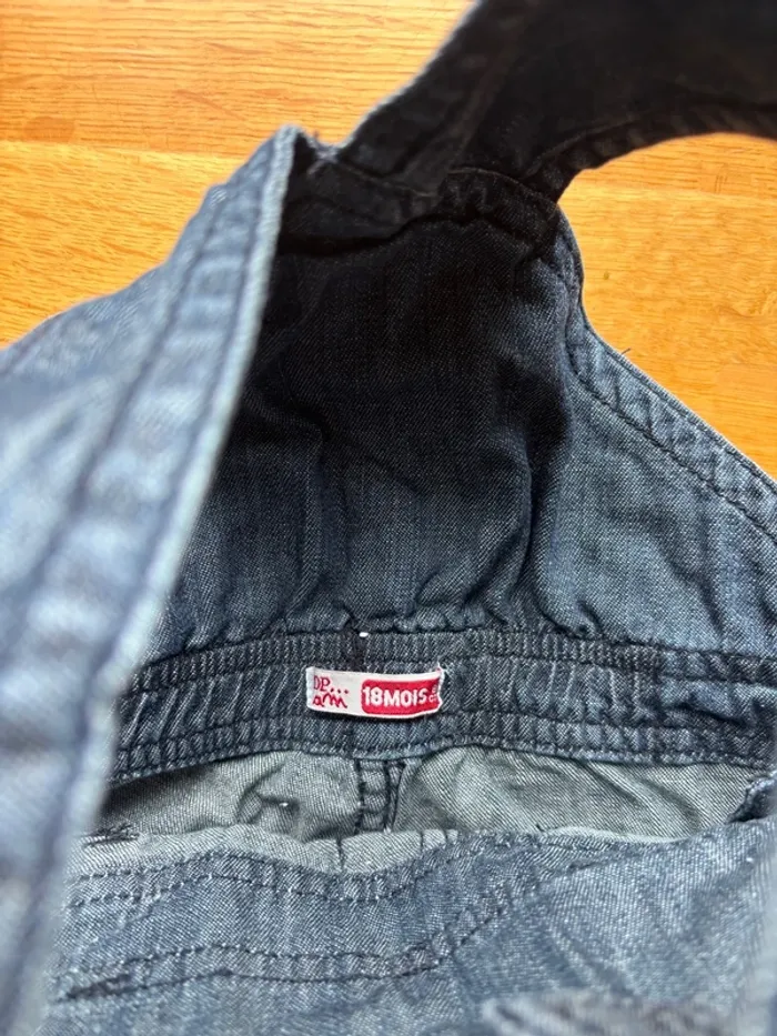 Salopette jean Dpam 18 mois garçon - photo numéro 2