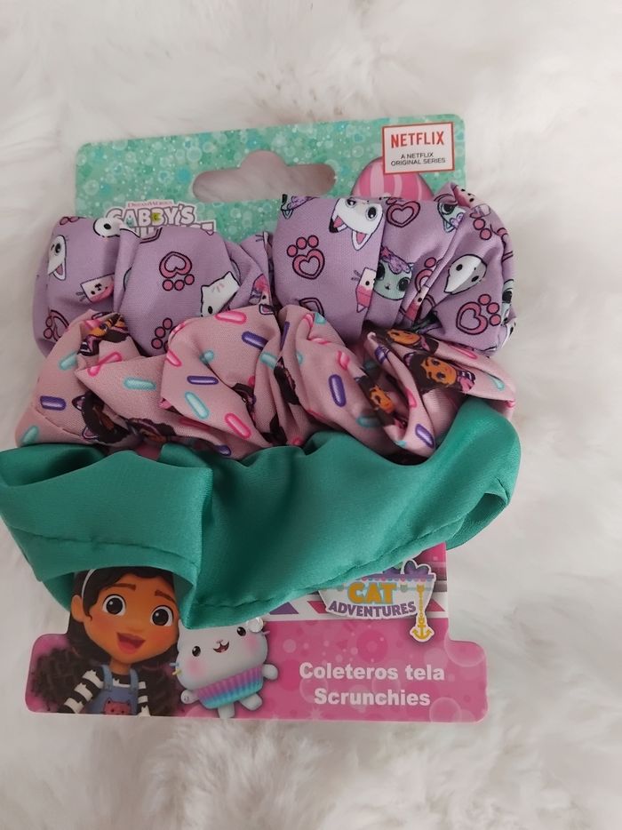 Lot 3 chouchous cheveux fille, Gabby’s Dollhouse, neuf