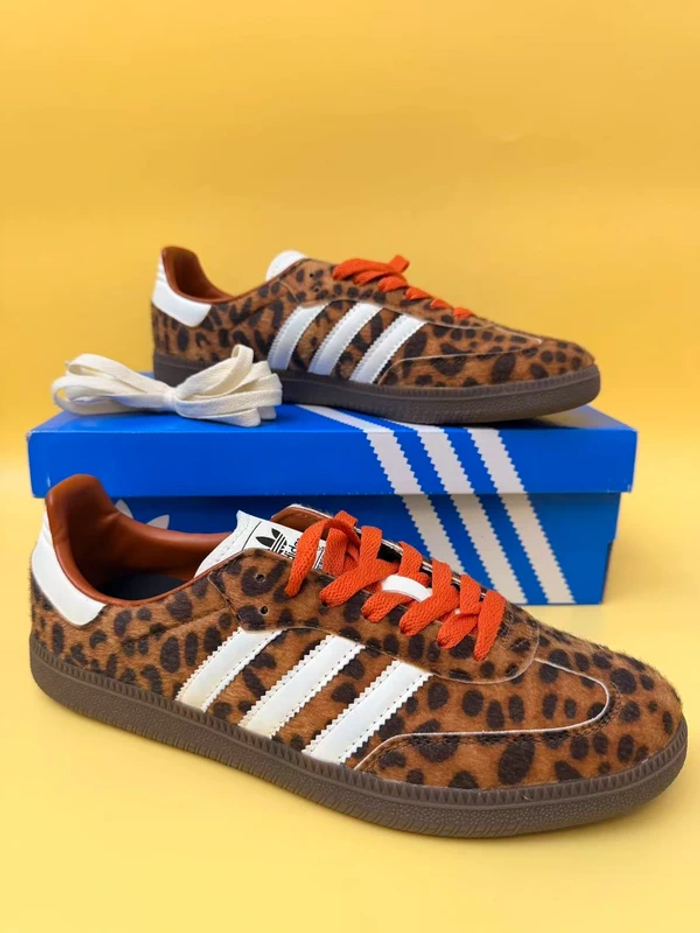 Adidas Samba Preloved Léopard Rouge 42