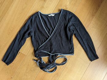 Pull cache-coeur noir taille M Naf naf