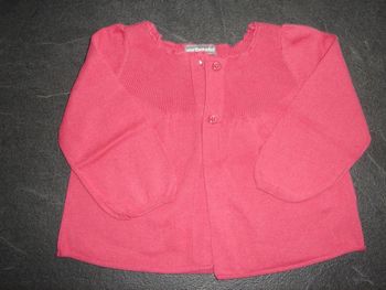 5 € Cardigan framboise Vertbaudet 3 ans TBE