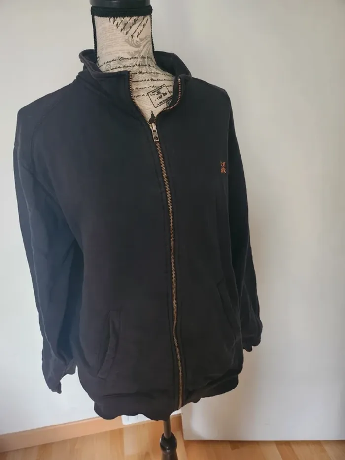 Veste Oxbow noire zippée L – Artworks, dos brodé original - photo numéro 2