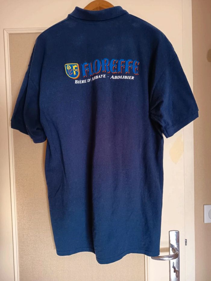 Polo publicitaire homme. Floreffe – Abdijbier Taille grand. Marque Gildan .