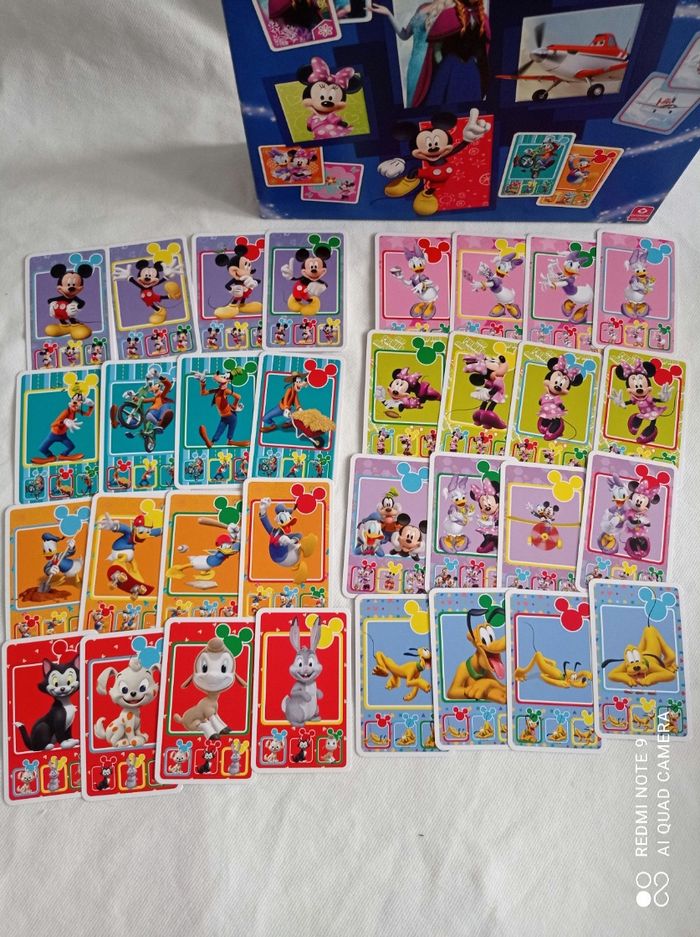 Boite de 5 jeux de cartes disney - photo numéro 3