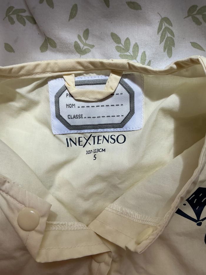 blouse d'école manches longues beige in extenso 5 ans - photo numéro 5