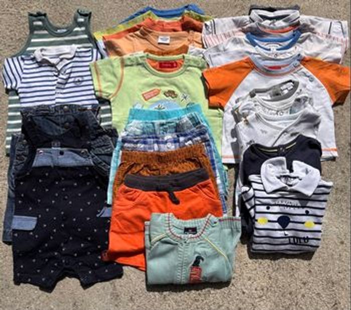 Lot vêtements garçon été 6 mois - photo numéro 2