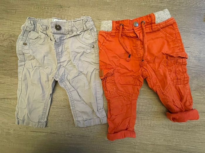 2 pantalons 6 mois