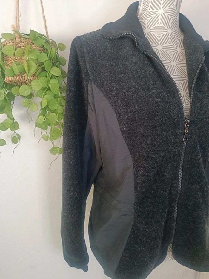 🌸 Jolie Veste Bi matière taille XL - photo numéro 2