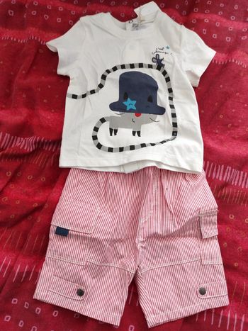Ensemble catimini 6mois neuf