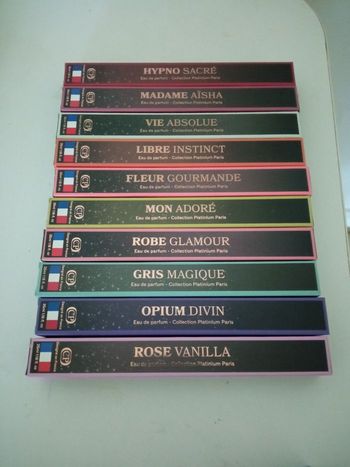 10 parfums femme collection platinium 35 ml