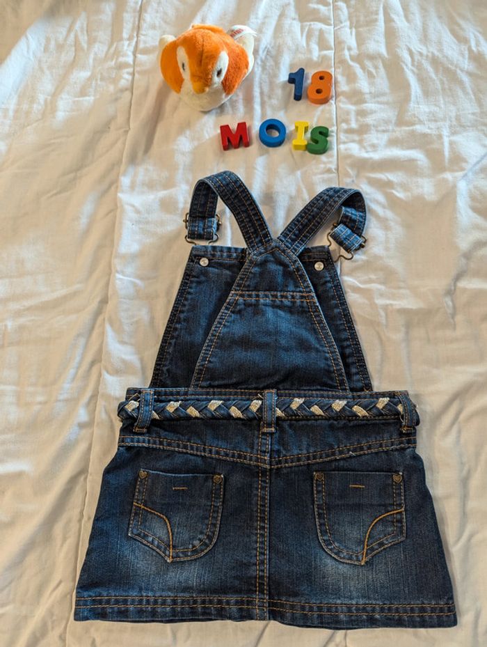 Robe Salopette Jean - 18 mois - photo numéro 2