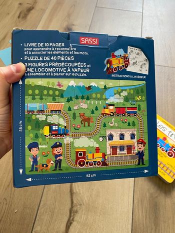 Puzzle Sassi 40 pieces les trains 