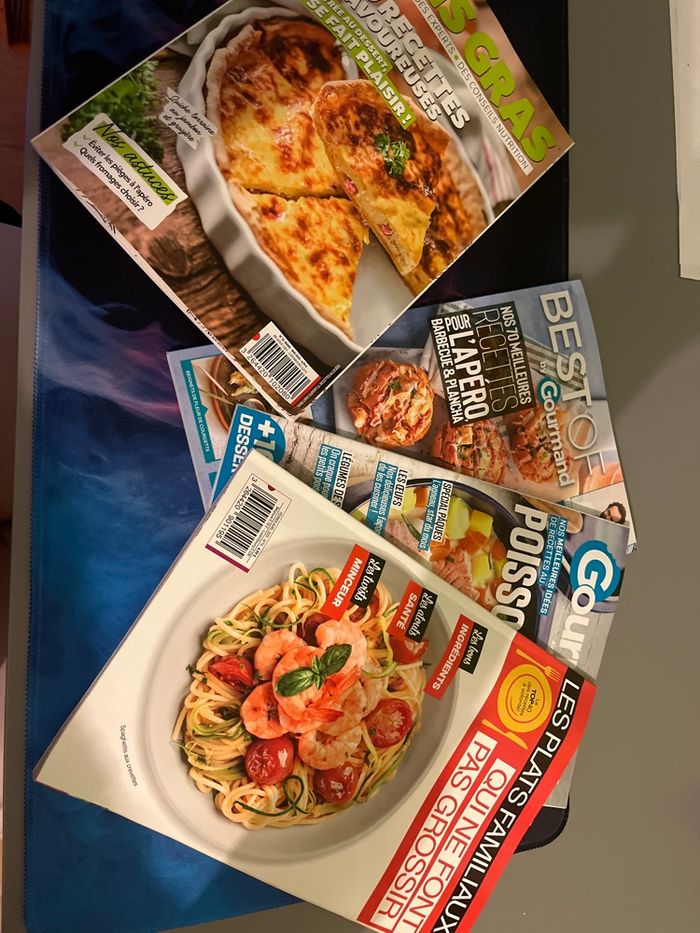 Lot de 4 magazines de recette