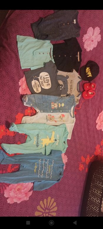 Lot vêtements garçon 1 mois