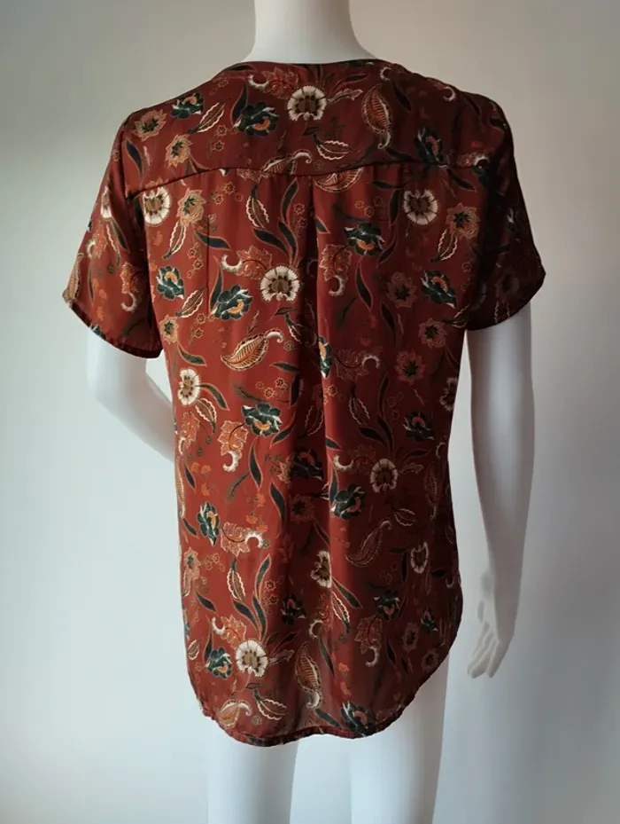 Blouse manches courtes satinée Morgan taille 40 - photo numéro 3