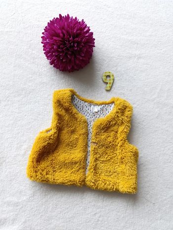 Gilet sans manches moutarde