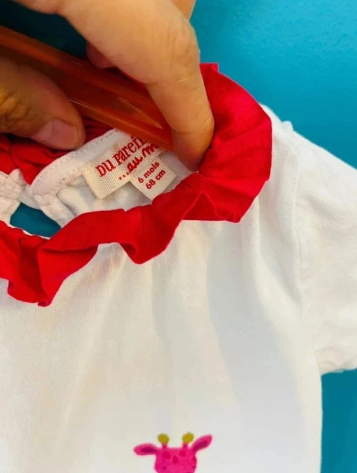 Magnifique t-shirt manches courtes 6 mois DPAM - photo numéro 3