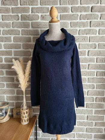 Robe pull bleu marine extra doux - Mango - Neuve
