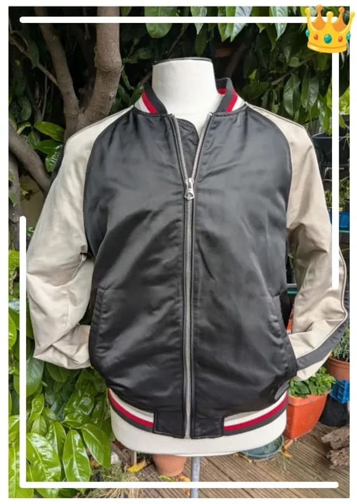 Veste bomber Zara homme taille L – look varsity stylé - photo numéro 2