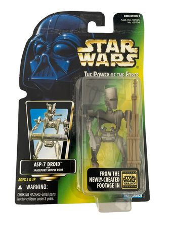 Figurine Star Wars The Power of the force ASP-7 Droid Kenner Hasbro vintage 1997 neuf