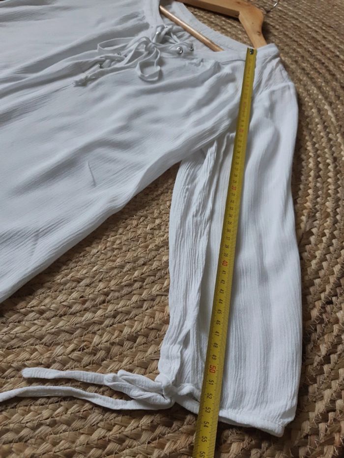 Haut blanc manches 3/4 - photo numéro 8