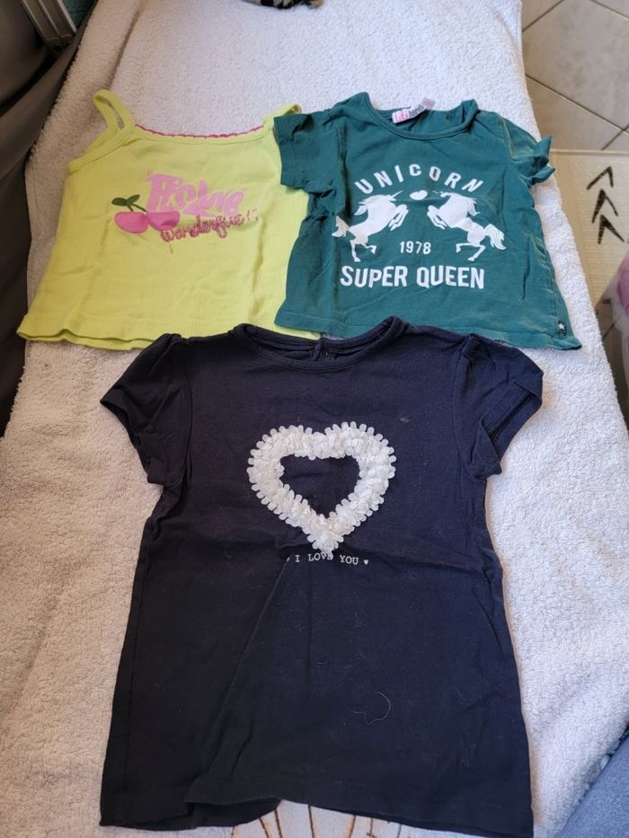 Lot de 6 tee-shirts fille 3 ans - photo numéro 2