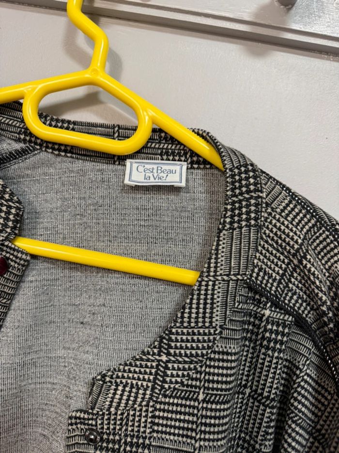 Gilet à carreaux taille 03 - photo numéro 2