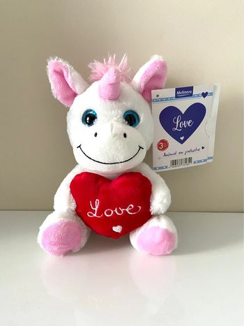 Peluche licorne Love