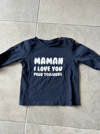 Manche longue bébé 6 mois