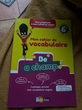 Cahier d’anglais