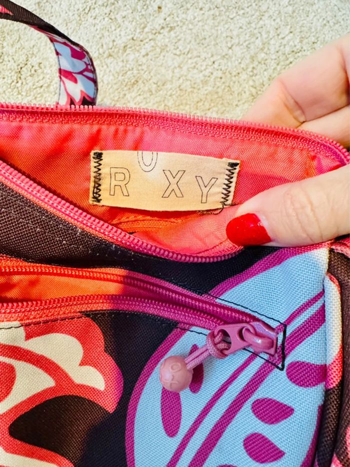 Sacoche ROXY rose et marron - photo numéro 7