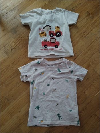 2 t shirts 24 mois