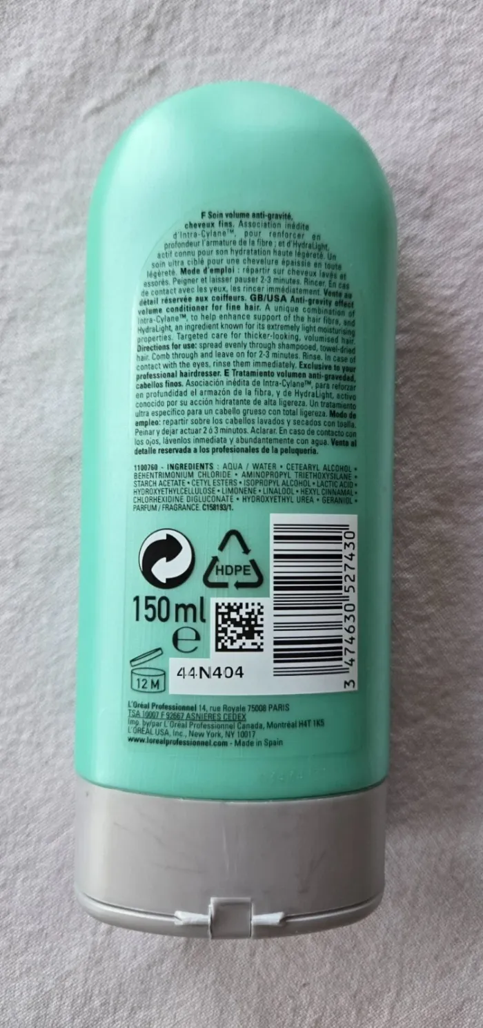 Soin volume anti-gravité pour cheveux fins Volumetry L'Oréal 150 ml neuf - photo numéro 2